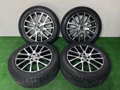 スタッドレス バリ溝【管理番号 244-82】 ABE SHOKAI LA STRADA 18インチ 7.5J +38 PCD114.3-5H 225/55R18 YOKOHAMA エルグランド 等