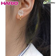 HARIO ハリオランプワークファクトリー イヤリング ピュアシュガー ガラス製 レディース アクセサリー ジュエリー ハンドメイド シンプル 送料無料