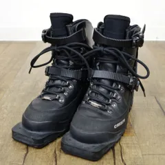 秀岳荘 3ピン テレマーク スキー レザー ブーツ 23cm ブラック 2025年