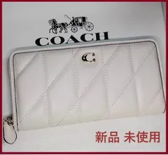 COACH 新品 ホワイト 長財布 レディース コーチ 小物 白 財布 J06