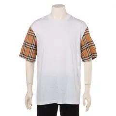 美品 バーバリー ノバ チェック 半袖 Ｔシャツ アパレル 服 8014896 人気 定番 おしゃれ ホワイト Lサイズ メンズ ENT 1016-E74【中古】