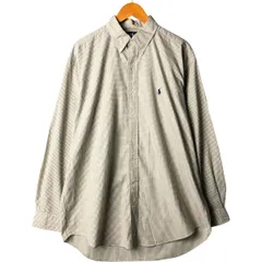 古着 ラルフローレン Ralph Lauren BLAKE 長袖 ボタンダウンチェックシャツ メンズL相当/eaa570301