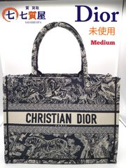 【新品同様・未使用】Christian Dior クリスチャンディオール ブックトート ミディアム トワル ドゥ ジュイ エンブロイダリー