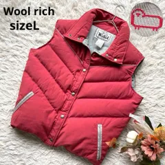 Wool rich　ウールリッチ　70-80'ダウンベスト　ピンク　L アメカジ 希少　ビンテージ　L　肉厚