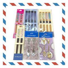 ディズニー お箸＆カトラリーセット【6点セット】ミッキー＆ミニー＆チップ＆デール＆ポット夫人＆チップ 東京ディズニーリゾート TDR