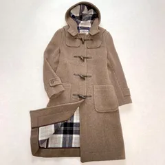 JOURNAL STANDARD relume / LONDON TRADITION ジャーナルスタンダード ロンドントラディション 裏地別注 ロングダッフルコート ベージュ 裏地チェック柄 英国 イングランド