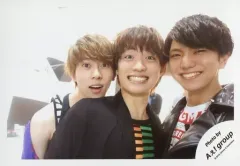 【中古】生写真(ジャニーズ) Aぇ! group/集合(3人)/横型・バストアップ・衣装黒・笑顔・末澤口開け・両手下/「ジャニーズJr.8・8祭り～東京ドームから始まる～」セルフィー/公式生写真