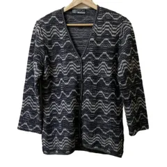 MISSONI ミッソーニ 透かし編み アンサンブル 44 ブラック