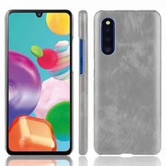 Galaxy A41 ケース SC-41A SCV48 ギャラクシーa41 レザー ハード ケース 【Color】 グレー