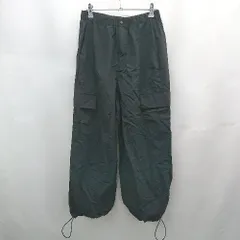 ◇ Θ フラネ 通気性良好 カーゴパンツ サイズM ブラック系 レディース E  【1507160019112】