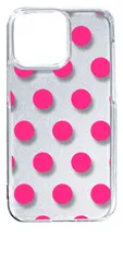 【新品未使用】iPhone14 Pro Max アイフォン14プロマックス クリア ハードケース ドット柄 水玉 (ピンク) スマホケース カバー cl-ip14promax-dotsmall-01