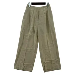 美品  BEAMS HEART ビームスハート タグ付き 麻混 ワイドパンツ sizeS/ベージュ