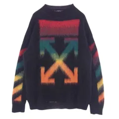OFF-WHITE オフホワイト ニット  20AW OMHA036E20KNI001 バック アロー モヘア ニット ブラック系 M【中古】のサムネイル