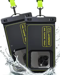 【数量限定】スマホ AREDAN 防水ケース iPhone/Android対応 7インチ以内 水中撮影 高透過率画面 クリア 高タッチ感度 【2枚セット・IPX8防水】 お風呂・プール・海旅行に強い 首掛け 浮き型 ストラップ付き 2025 携帯用ドライバッグ