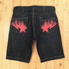 アベイシングエイプ NIGO期 スタープリント デニム ショートパンツ XL