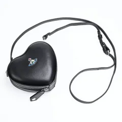 ヴィヴィアンウエストウッド Vivienne Westwood クロスボディバッグ レディース ナッパ ミニ ハート ブラック 5202006QU L001L BLACK N403 レザー