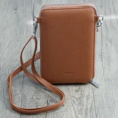 スマホポーチ スマホショルダー 茶 2504010011