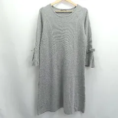 ◇ ⊇ Tiaclasse ティアクラッセ 長袖 ロング ワンピース サイズM グレー レディース E  【1504240011622】