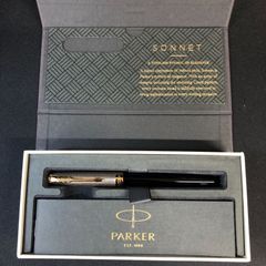 PARKER パーカー ソネット プレミアム SV＆BKシズレGT 万年筆 ペン先 M（中字） 1931538