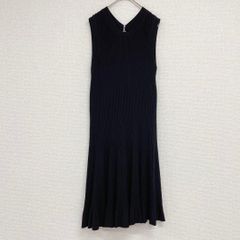 ALAIA　アライア　ニットワンピース　フレア　ペプラム　黒　レーヨン　ナイロン　ヴィンテージ　40　イタリア製