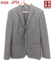 テットオム TETE HOMME ピークドラペル ウール 2B ストライプ テのサムネイル