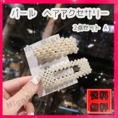 【2点セット A】大人気 パールヘアピン ヘアクリップ 韓国 アクセサリー 雑貨