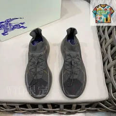 バーバリー（BURBERRY） チェック ニット スニーカー03-WH59