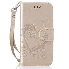 【数量限定】手帳型 iphone7 ケース 手帳型 アイフォン8 カバー ケース ケース 手帳型ケース 可愛いハート押し花柄 【COCOMO】 カード収納 ストラップ付き 選べる スタンド機能付き iPhone8 マグネット付き 財布型 耐衝撃 軽量 全面保護