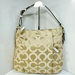 コーチ COACH マディソン オプアート 2WAY ワンショルダーバッグ  21764 シャンパンゴールド ナイロン レザー 2029126e20250919