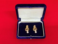 【na-00015】バーバリー　Burberry　イヤリング　両耳　レディース　アクセサリー　ゴールド