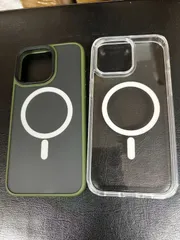 iPhone15 promaxクリア ケース カバー 黄変防止 透明 MagSafe対応 ワイヤレス充電対応 マグネット搭載 耐衝撃 アイフォン 自動吸着 高透過率