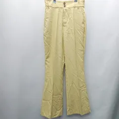 ◇ vis-<!-利用不可文字-!>-vis ビザビ フレアパンツ サイズL イエロー系 レディース E  【1407180005235】