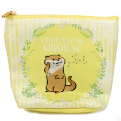 【中古】雑貨 カワウソ(たんぽぽ柄) ポーチ 「楽天コレクション 可愛い嘘のカワウソ」 D-3賞