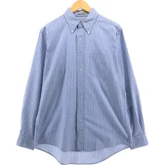 古着 70~80年代 エルエルビーン L.L.Bean 長袖 ボタンダウンストライプシャツ USA製 メンズL相当 ヴィンテージ/eaa564158