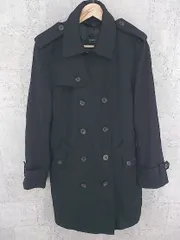 ■ COMMECAISM コムサイズム ベルト付き 長袖 ライナー付き トレンチ コート M ブラック レディース  【中古】 【1002799210201】
