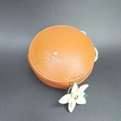 ◇ Θ KATE SPADE NEW YORK オレンジモチーフ レザー コインケース オレンジ レディース E  【1501160046475】