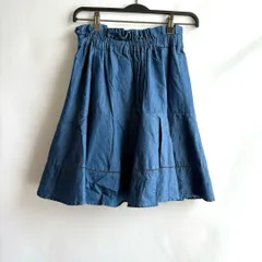 nice claup ナイスクラップ　フレアスカート　青　ブルー　シンプル　ミニ