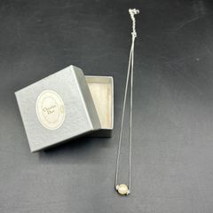 Christian Dior　ディオール　ヴィンテージ　ネックレス　パール　シルバー　箱付き