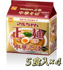 マルちゃん正麺　中華そば　和風醤油味　5食パック×４