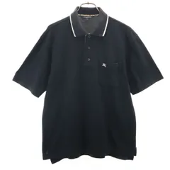 バーバリーゴルフ　新品ポロシャツ　伸縮 8053773bk-p5.jpg