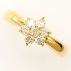 K18YG　リング　ring　指輪　9.5号　ダイヤ　総重量約1.6g