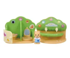 【中古】おもちゃ トイレセット＆クマの赤ちゃん(ジェイソン) 「シルバニアファミリー 森のなかよしようちえん2」