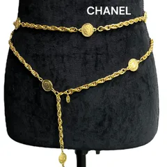 ● vintage CHANEL シャネル チェーンベルト ゴールド アクセサリー レディース 中古 S5N480