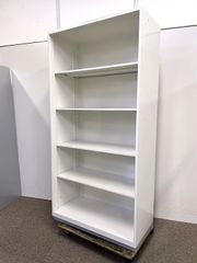 プラス　L6　オープン書庫　ホワイト　幅900　奥450　高1820　本棚　スチール棚　キャビネット　書類収納