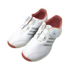 adidas ゴルフシューズ BOA ホワイト ピンク 23.0 - メルカリ