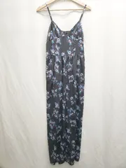 ◇ ◎ ●未使用● ⊂ ROYAL PARTY ロイヤルパーティー オールインワン サイズ1 ブラック マルチ レディース P  【1410230028801】