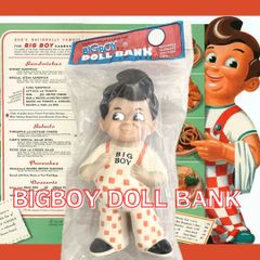 【Advertising】BOBS BIGBOY Doll Bank ボブズ ビッグボーイ ドール バンク ソフビ  貯金箱【レトロ】
