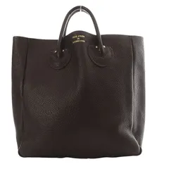 ヤングアンドオルセン YOUNG & OLSEN エンボスレザートートバッグM EMBOSSED LEATHER TOTE M ハンドバッグ カーフレザー ダークブラウン /YO21
