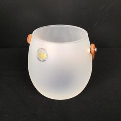 1304 M1011305281-1 HOLMEGAARD ホルムガード スモークガラスポケットフラワーベース キャンドルホルダー 小物入れ