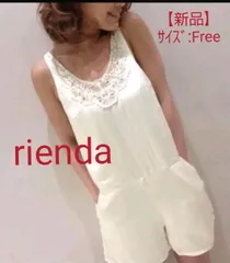 rienda リエンダ ビジュー ロンパース FREE SIZE